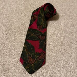 Brooks Brothers 100% Silk Tie Hand Made in USA Jacket Print